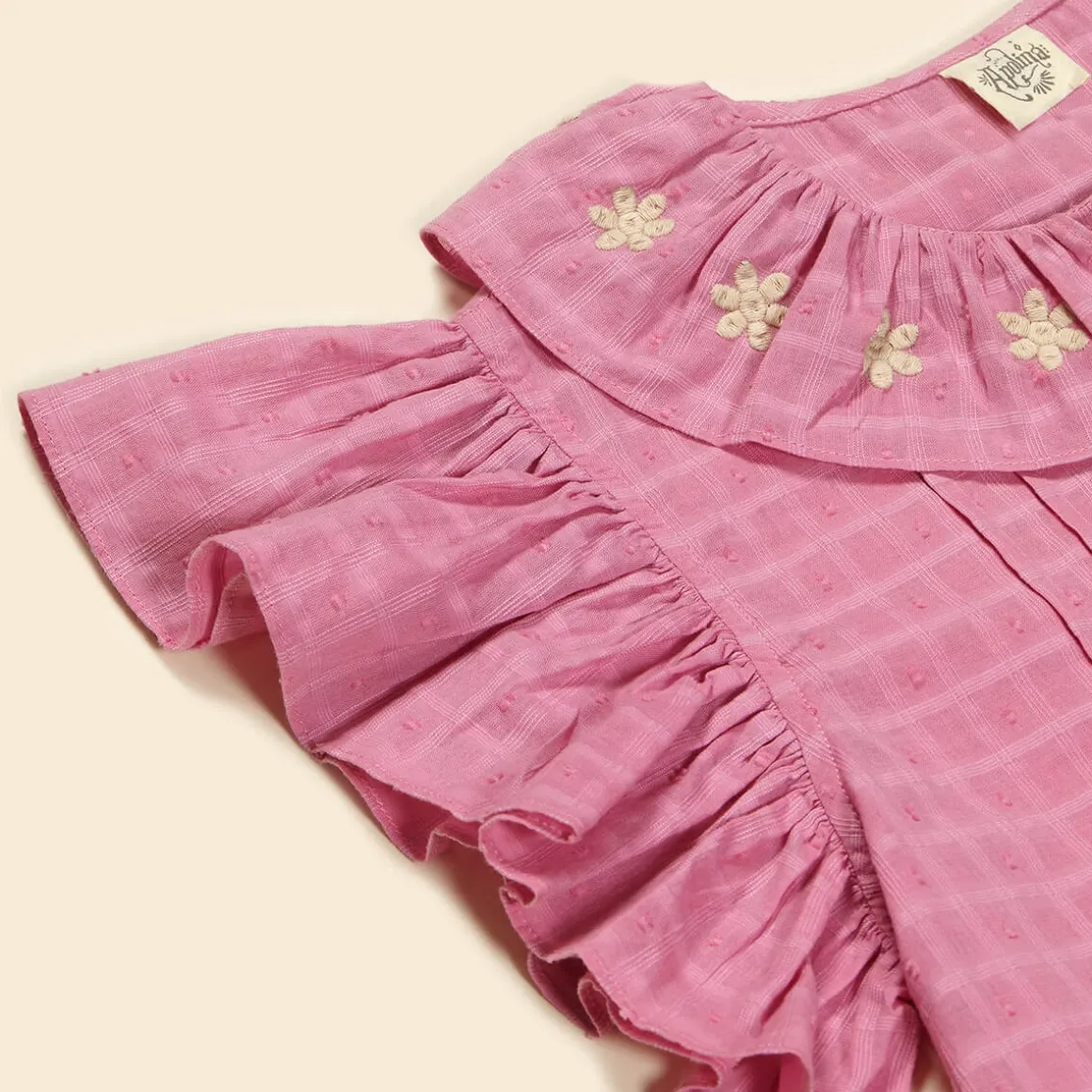 Silvie Blouse in Dahlia by Apolina - Last One In Stock - 2-3 Years