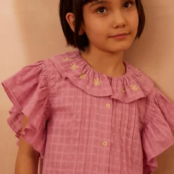 Silvie Blouse in Dahlia by Apolina - Last One In Stock - 2-3 Years