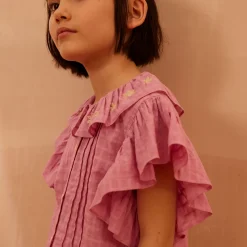Silvie Blouse in Dahlia by Apolina - Last One In Stock - 2-3 Years