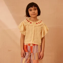 Silvie Blouse in Milk by Apolina