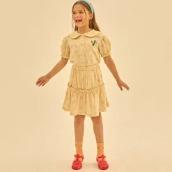 Single Flower Sailor Shirt in Cream by Jelly Mallow