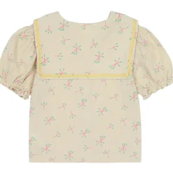 Single Flower Sailor Shirt in Cream by Jelly Mallow