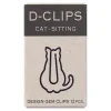 Sitting Cat D-Clip Paperclips by Midori