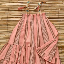 Skirt Dress in Pink Transat Stripe by Bonjour