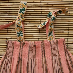 Skirt Dress in Pink Transat Stripe by Bonjour