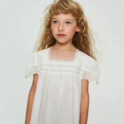Skylark Dress in Vintage White by Faune