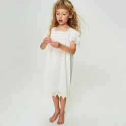 Skylark Dress in Vintage White by Faune