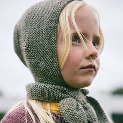 Sledding Hood in Seal Gray by Misha & Puff