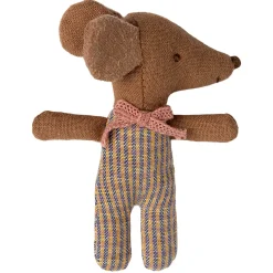 Sleepy / Wakey Baby Mouse In Matchbox in Rose by Maileg