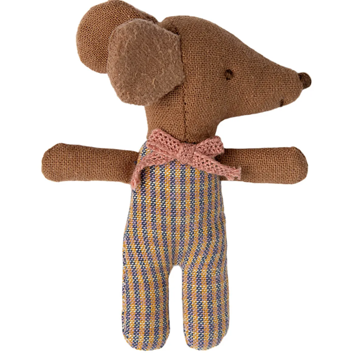 Sleepy / Wakey Baby Mouse In Matchbox in Rose by Maileg