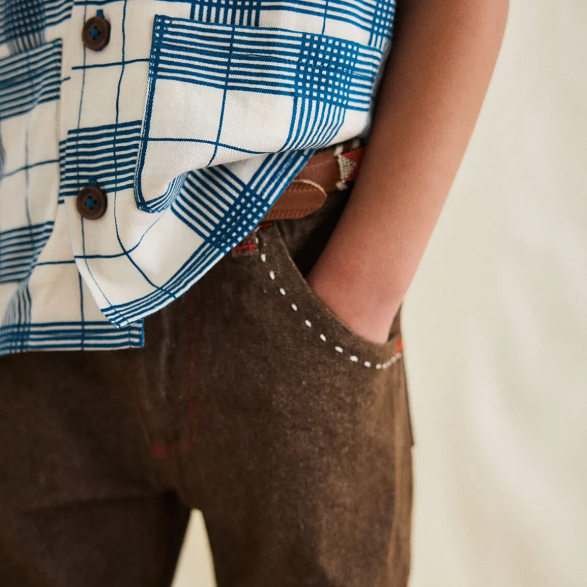 Slim Flared Jeans in Earth by Misha & Puff