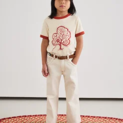Slim Flared Jeans in Gesso by Misha & Puff
