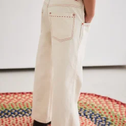 Slim Flared Jeans in Gesso by Misha & Puff
