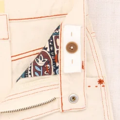 Slim Flared Jeans in Gesso by Misha & Puff
