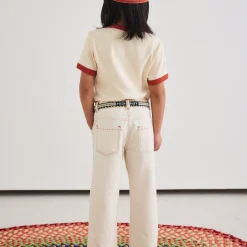 Slim Flared Jeans in Gesso by Misha & Puff