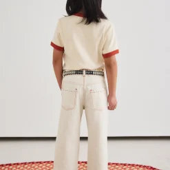 Slim Flared Jeans in Gesso by Misha & Puff