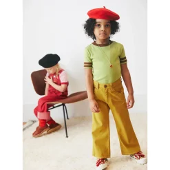 Slim Flared Jeans in Ochre Denim by Misha & Puff - Last Ones In Stock - 5-6 Years