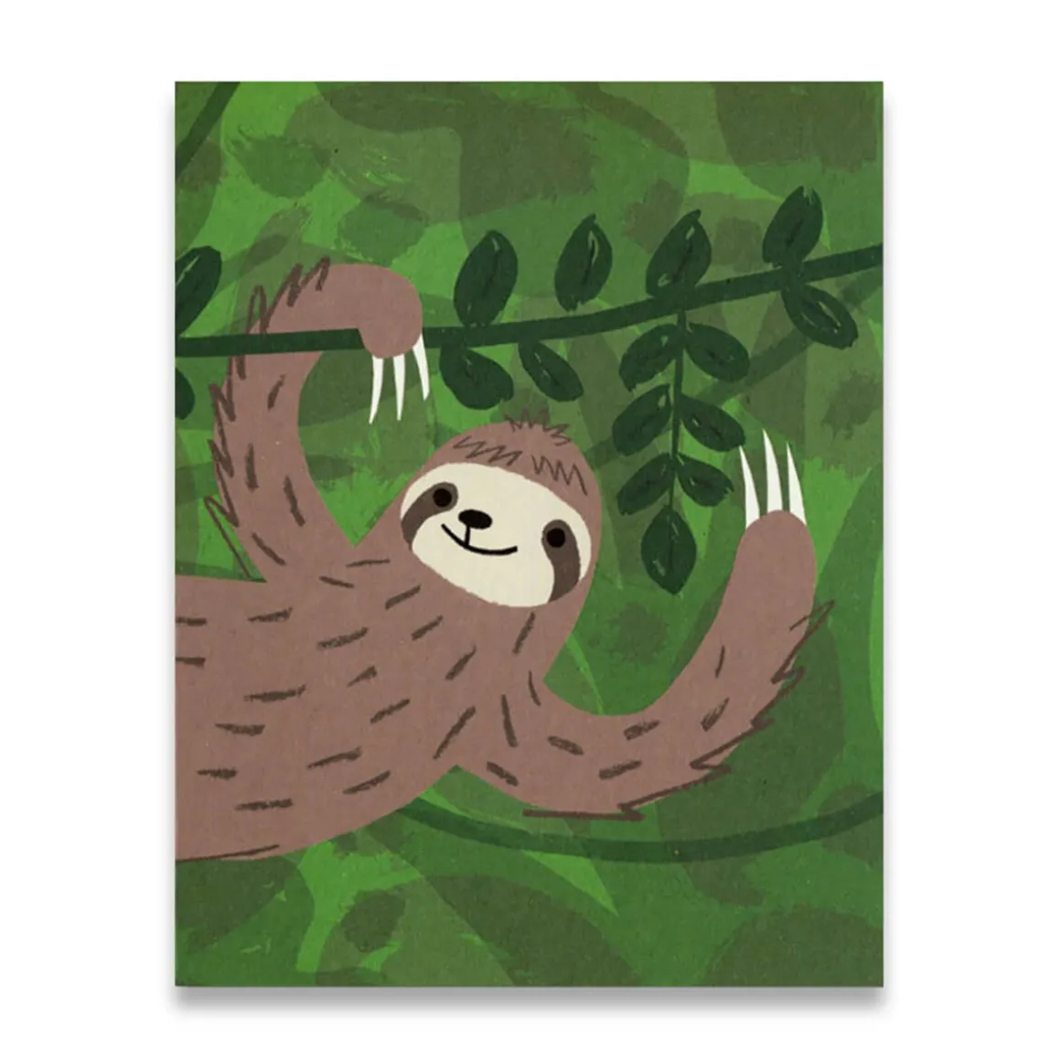 Sloth Mini Greetings Card by Lisa Jones Studio