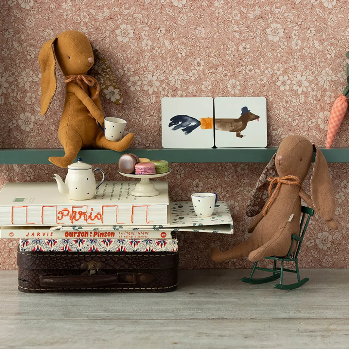 Small Bunny in Chocolate Brown by Maileg