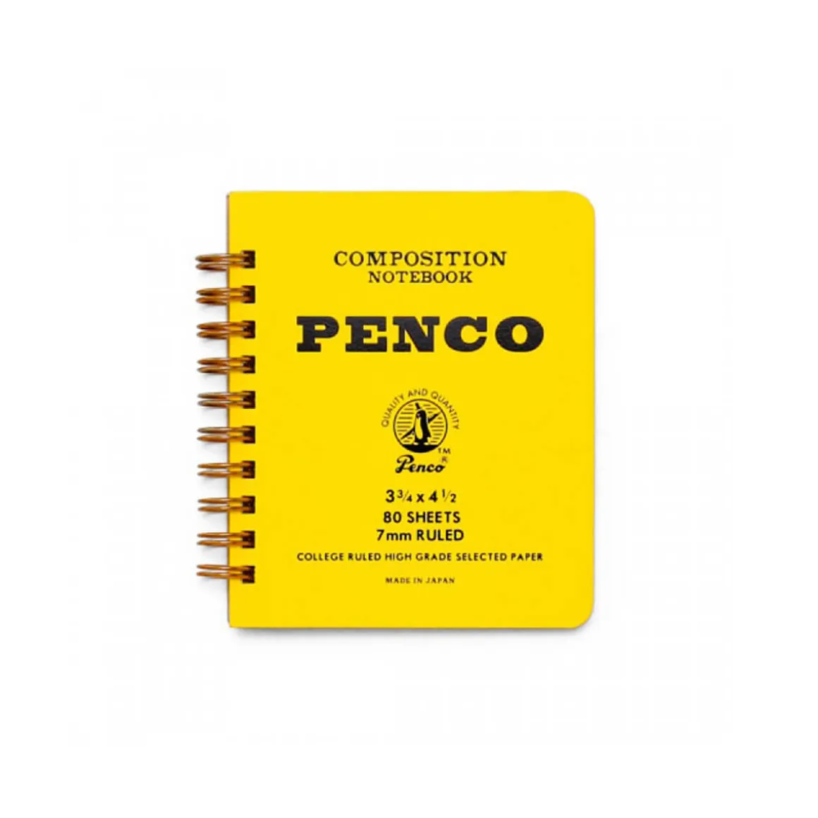 Small Coil Notebook in Yellow by Hightide Penco