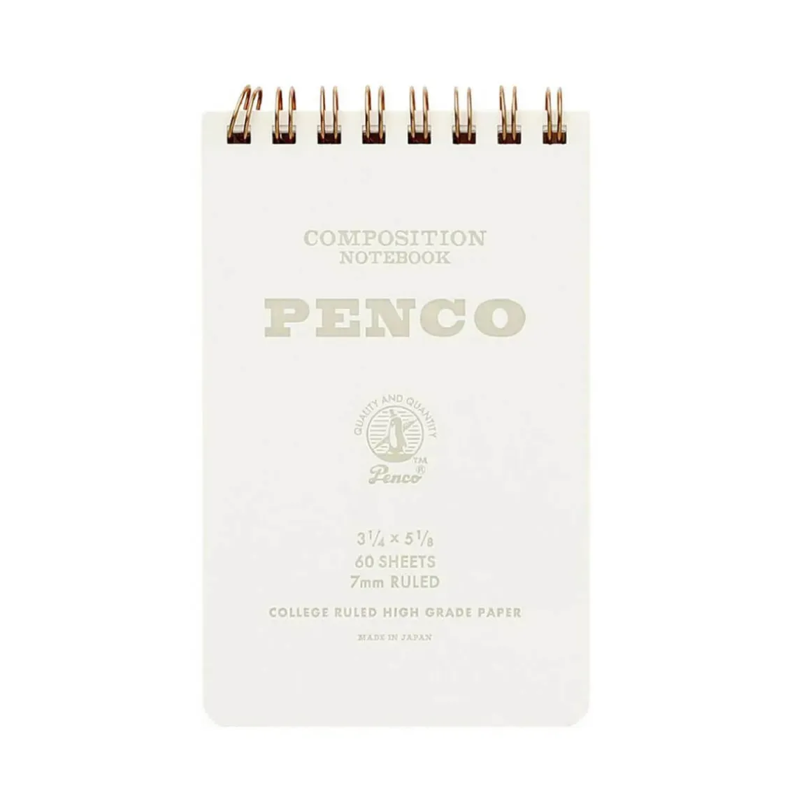 Small Coil Notepad in White by Hightide Penco