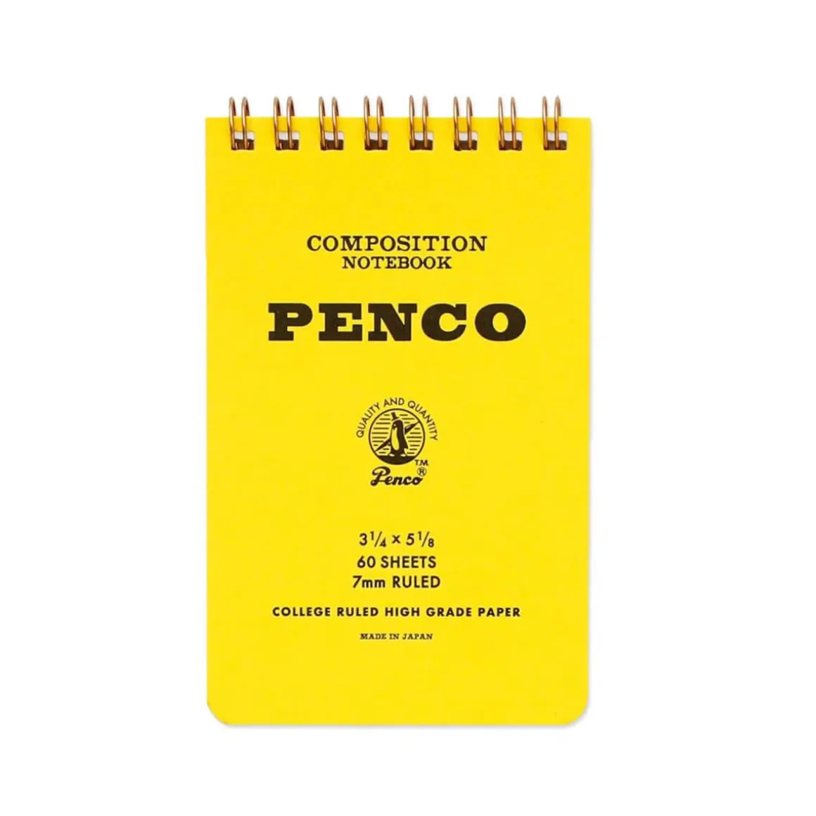 Small Coil Notepad in Yellow by Hightide Penco