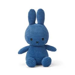 Small Corduroy Miffy in Cobalt Blue (23cm) by Bon Ton Toys