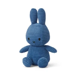 Small Corduroy Miffy in Cobalt Blue (23cm) by Bon Ton Toys