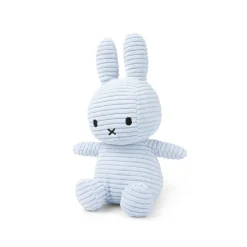 Small Corduroy Miffy in Ice Blue (23cm) by Bon Ton Toys