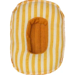 Small Mouse Rubber Boat in Yellow Stripe by Maileg