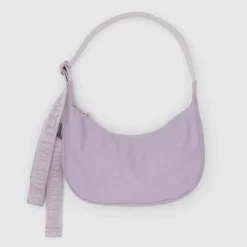 Small Nylon Crescent Bag in Dusty Pink by Baggu