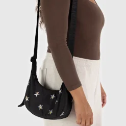 Small Nylon Crescent Bag in Stars by Baggu