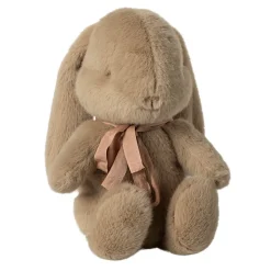 Small Plush Bunny in Dusty Brown With Bow (27cm) by Maileg