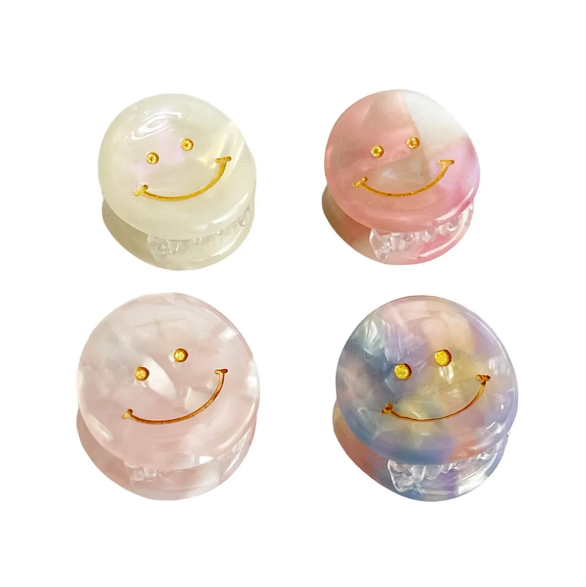 Smiley Mini Hair Claw in Various Colours by Hello Sakura