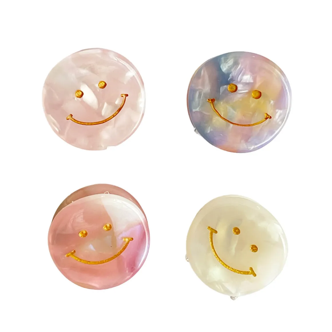 Smiley Mini Hair Claw in Various Colours by Hello Sakura