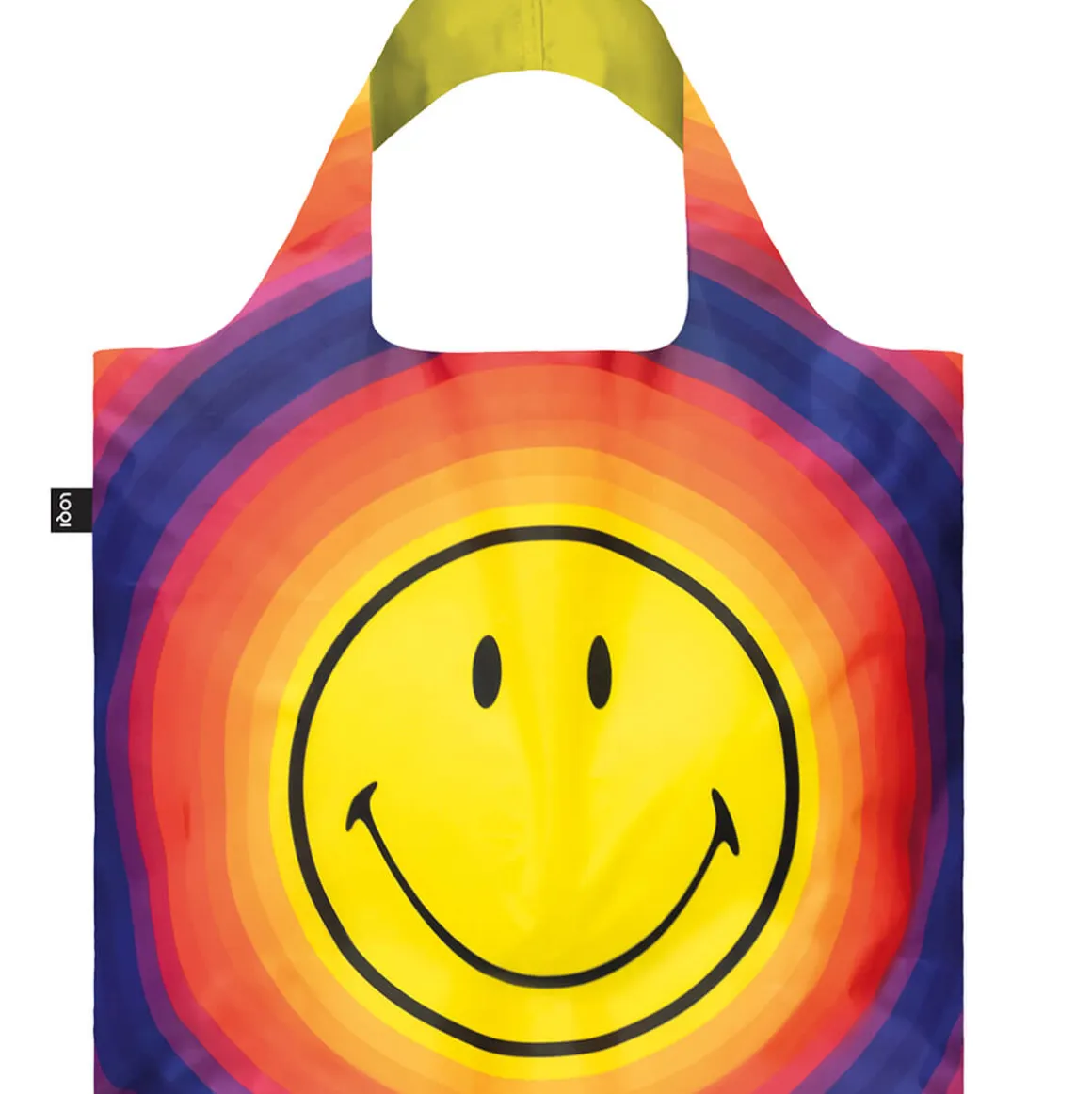 Smiley Rainbow Capsule Recycled Shopping Bag by Loqi