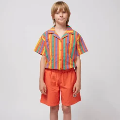 Smiling Woven Bermuda Shorts by Bobo Choses