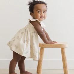 Smocked Jersey Dress in Puppies by Quincy Mae