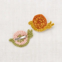 Snail Clip Set in Faded Rose by Misha & Puff