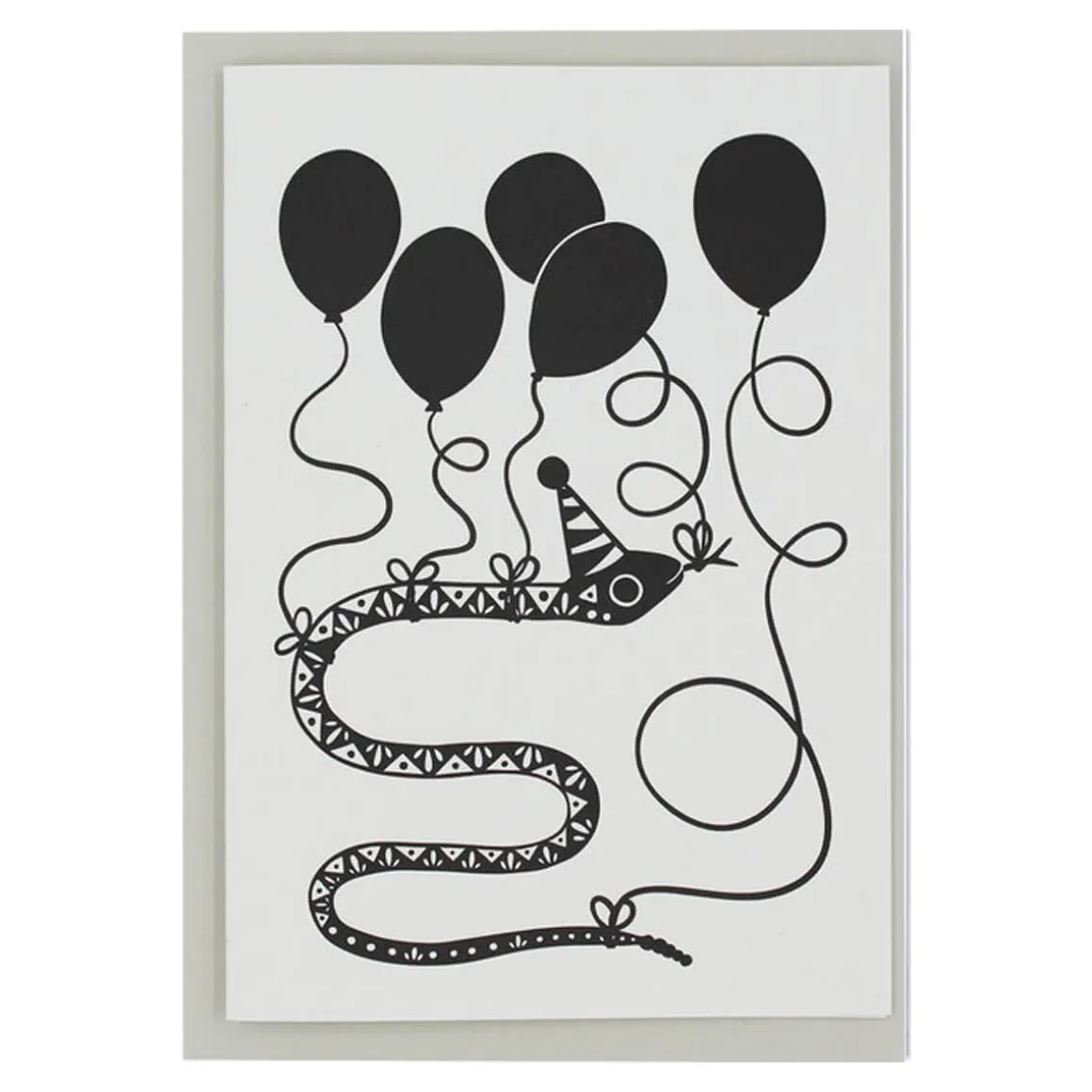 Snake Birthday Greetings Card by Artcadia