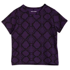 Snakeskin T-Shirt in Purple by Mini Rodini - Last One In Stock - 92/98 (2-3 Years)