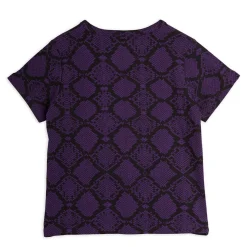 Snakeskin T-Shirt in Purple by Mini Rodini - Last One In Stock - 92/98 (2-3 Years)