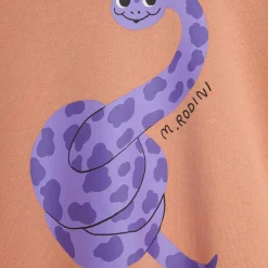 Snake Sweatshirt in Pink by Mini Rodini