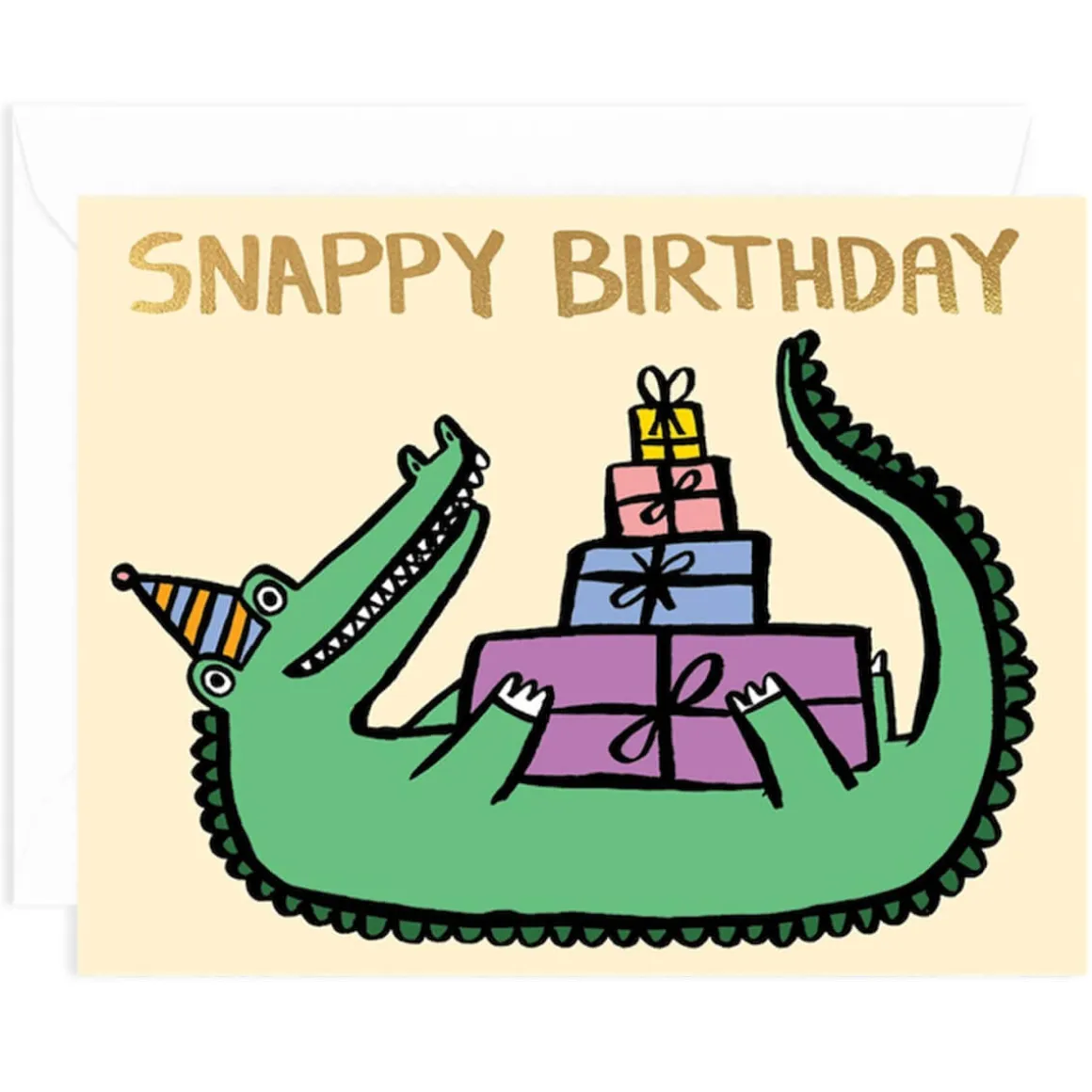 Snappy Birthday Greetings Card by Alice Bowsher for Wrap