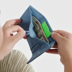 Snap Wallet in Digital Denim by Baggu