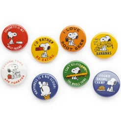 Snoopy Assorted Button Badges (Food Edition) by Three Potato Four X Peanuts