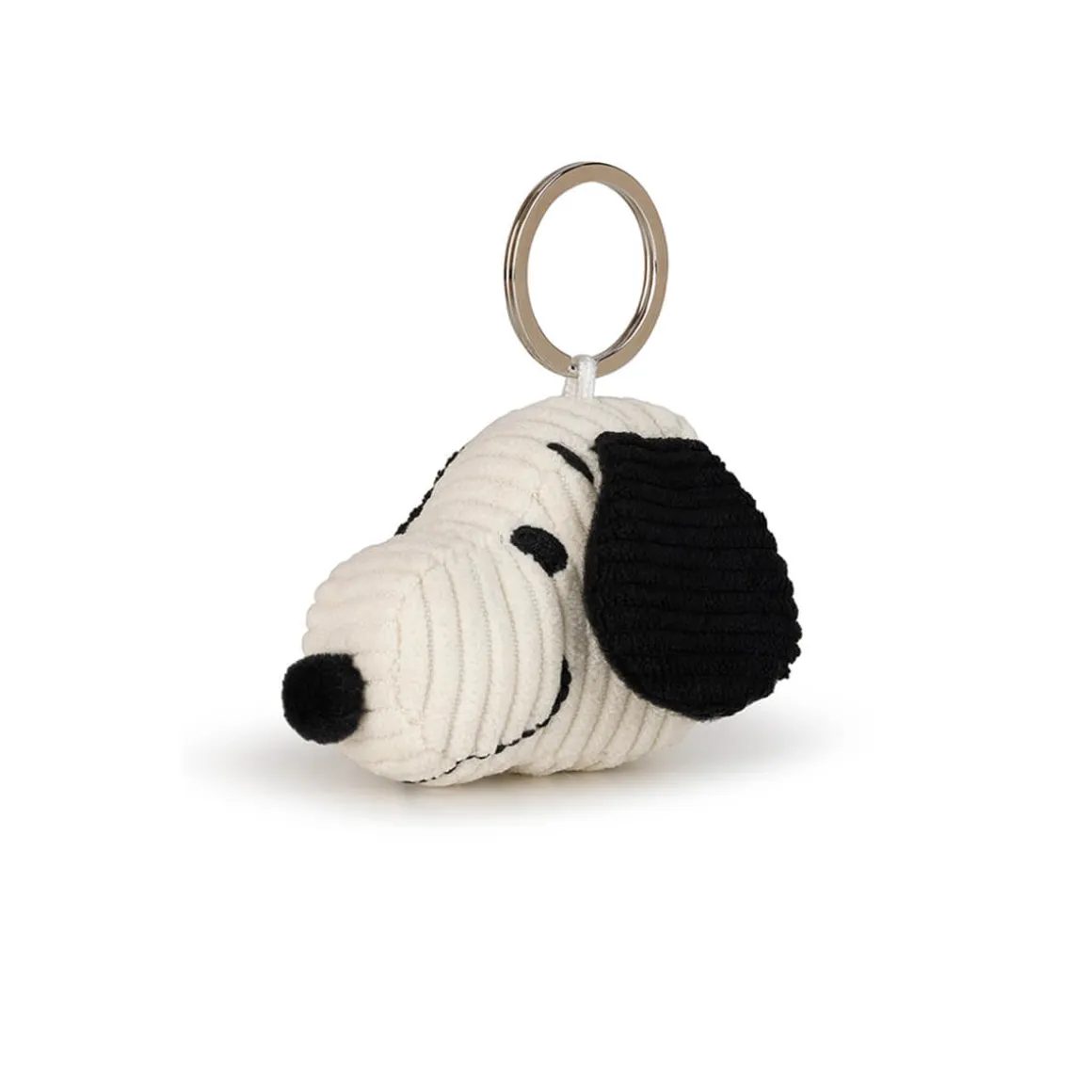 Snoopy Corduroy Keyring in Cream (4.5cm) by Bon Ton Toys