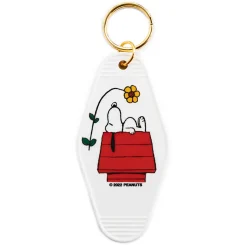 Snoopy Doghouse Flower Motel Key Tag by Three Potato Four X Peanuts