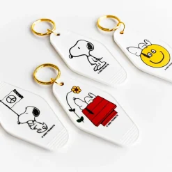 Snoopy Doghouse Flower Motel Key Tag by Three Potato Four X Peanuts