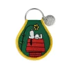 Snoopy Flower Doghouse Patch Keychain by Three Potato Four X Peanuts